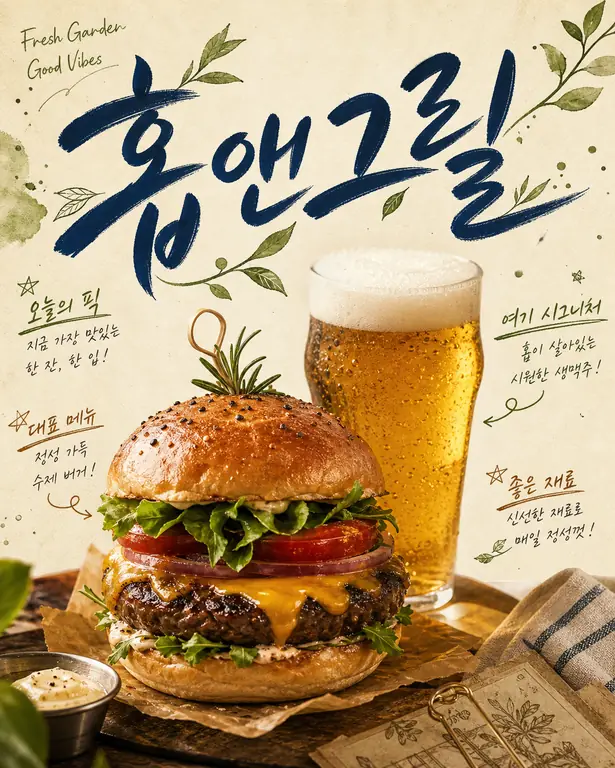 프레시 홉앤그릴 포스터