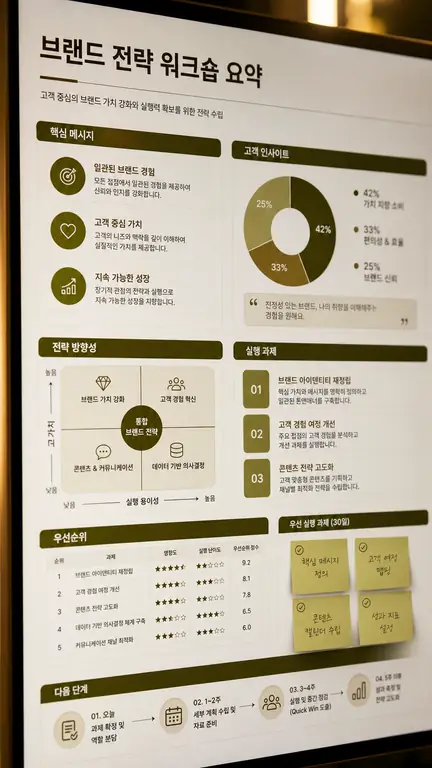 브랜드 전략 보고서