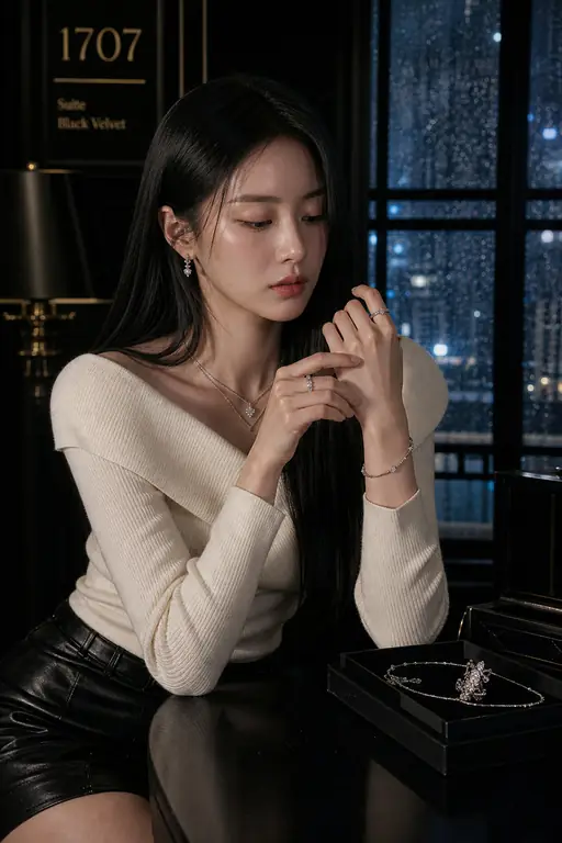 블랙 벨벳 주얼리 화보