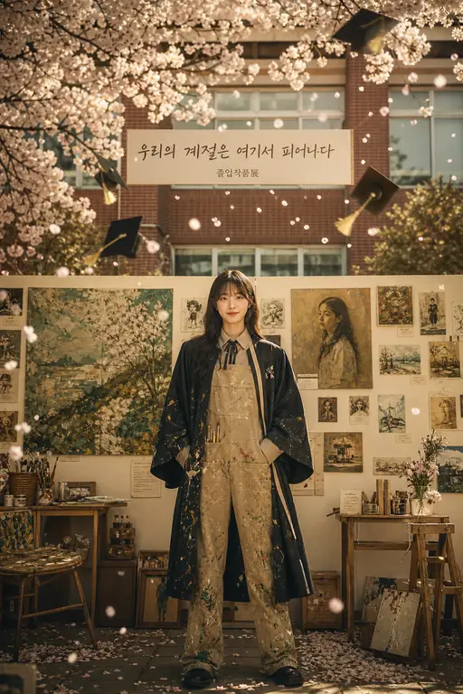 벚꽃 졸업 전시회