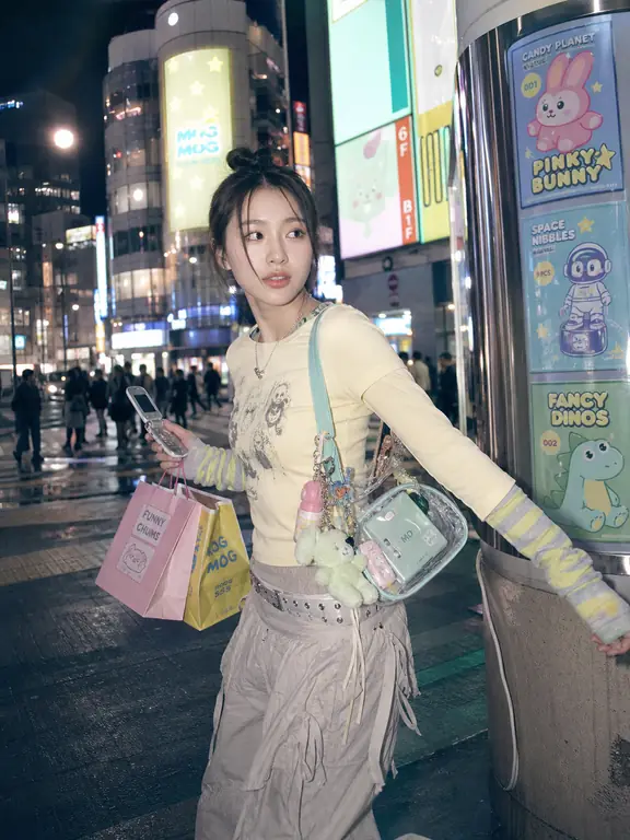 시부야 밤거리 Y2K 스냅