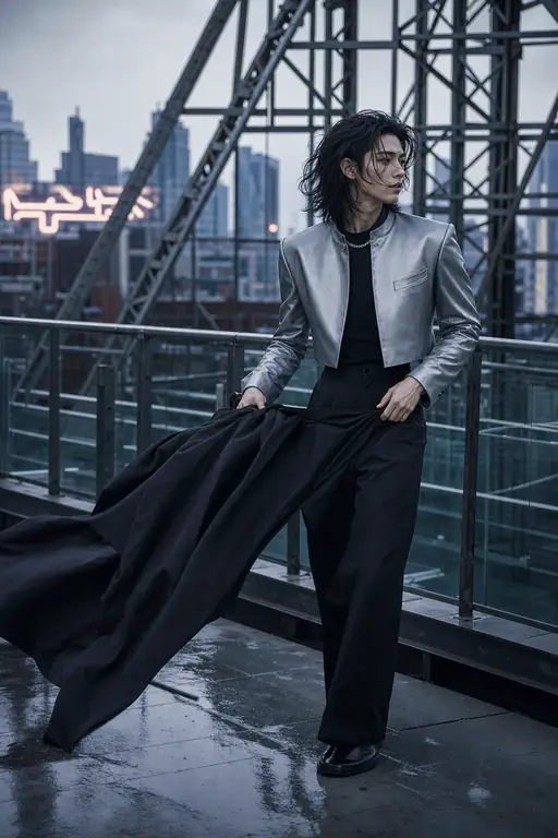 도시 루프탑 패션 화보
