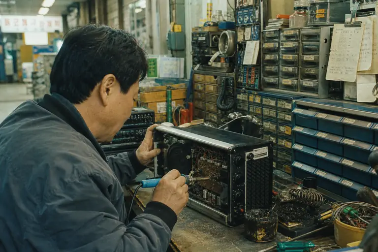 세운상가 라디오 수리