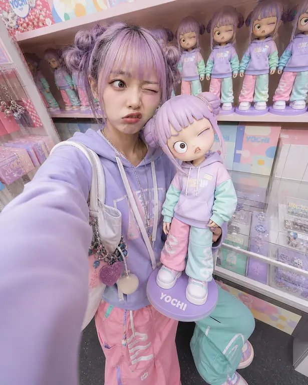 파스텔 팝업스토어 YOCHI 인형