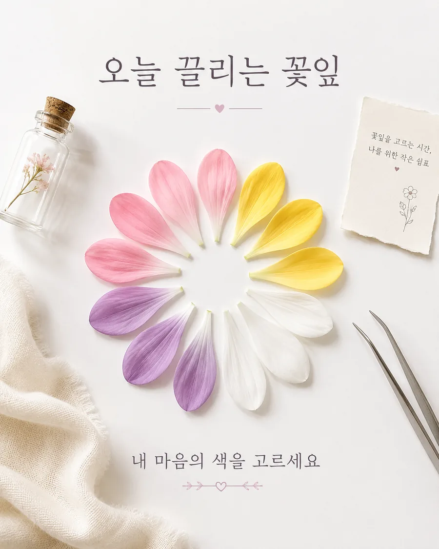 오늘의 꽃잎 컬러