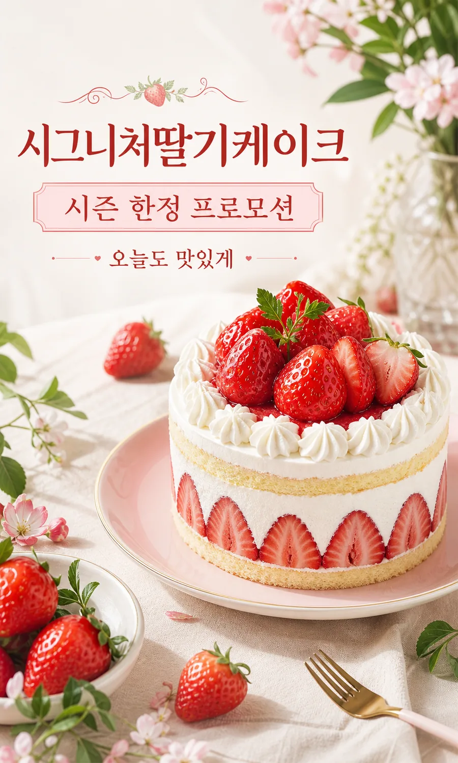 시그니처 딸기 케이크