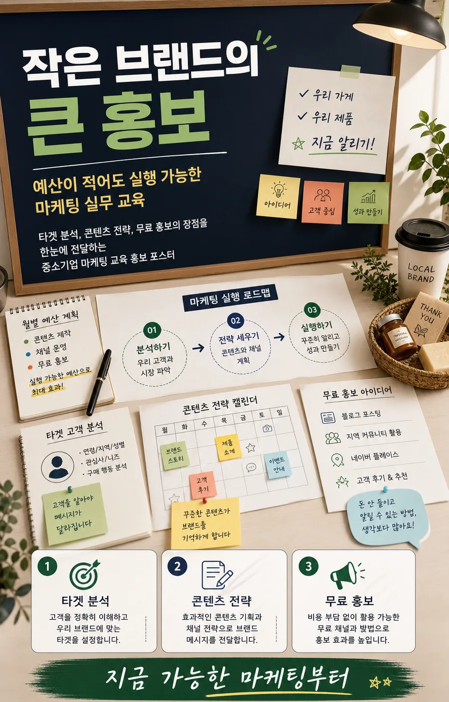 편집숍 큰 유리창 옆 트렌디한 브랜드 소개 이미지
