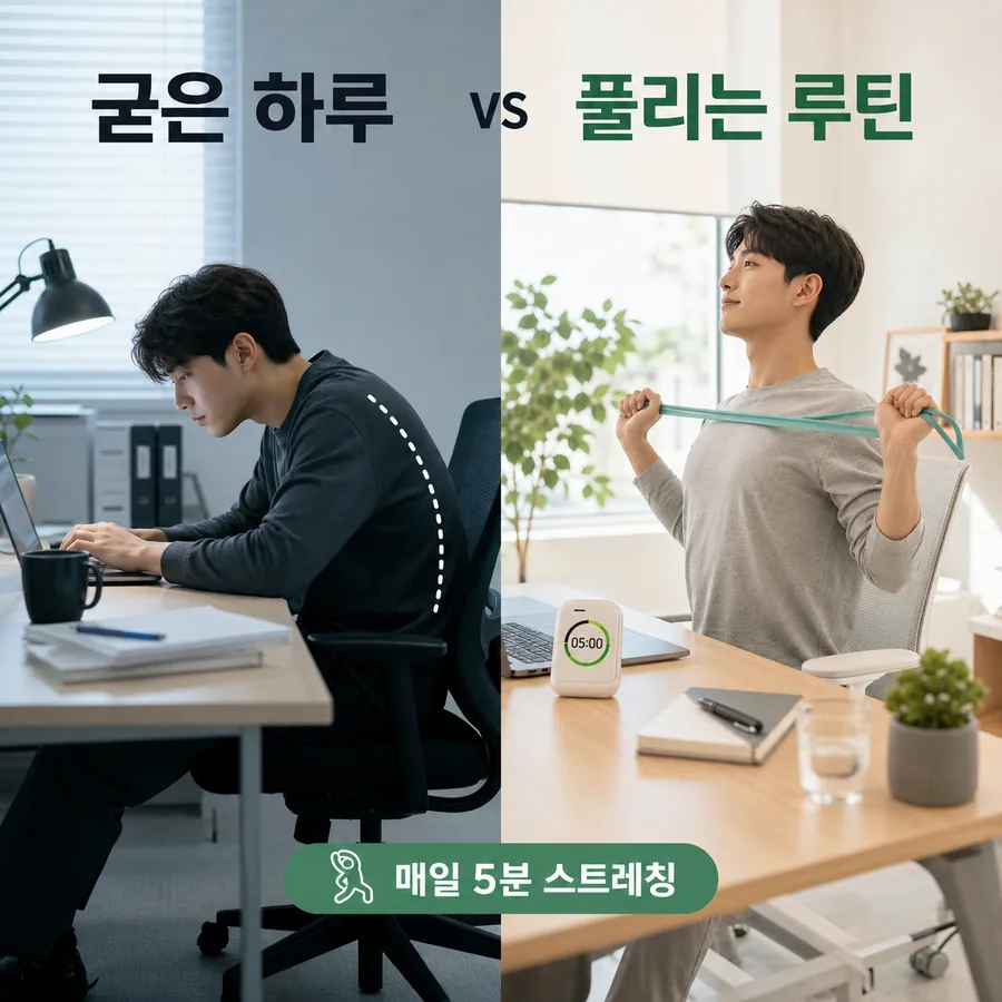 자세 개선 루틴 비교
