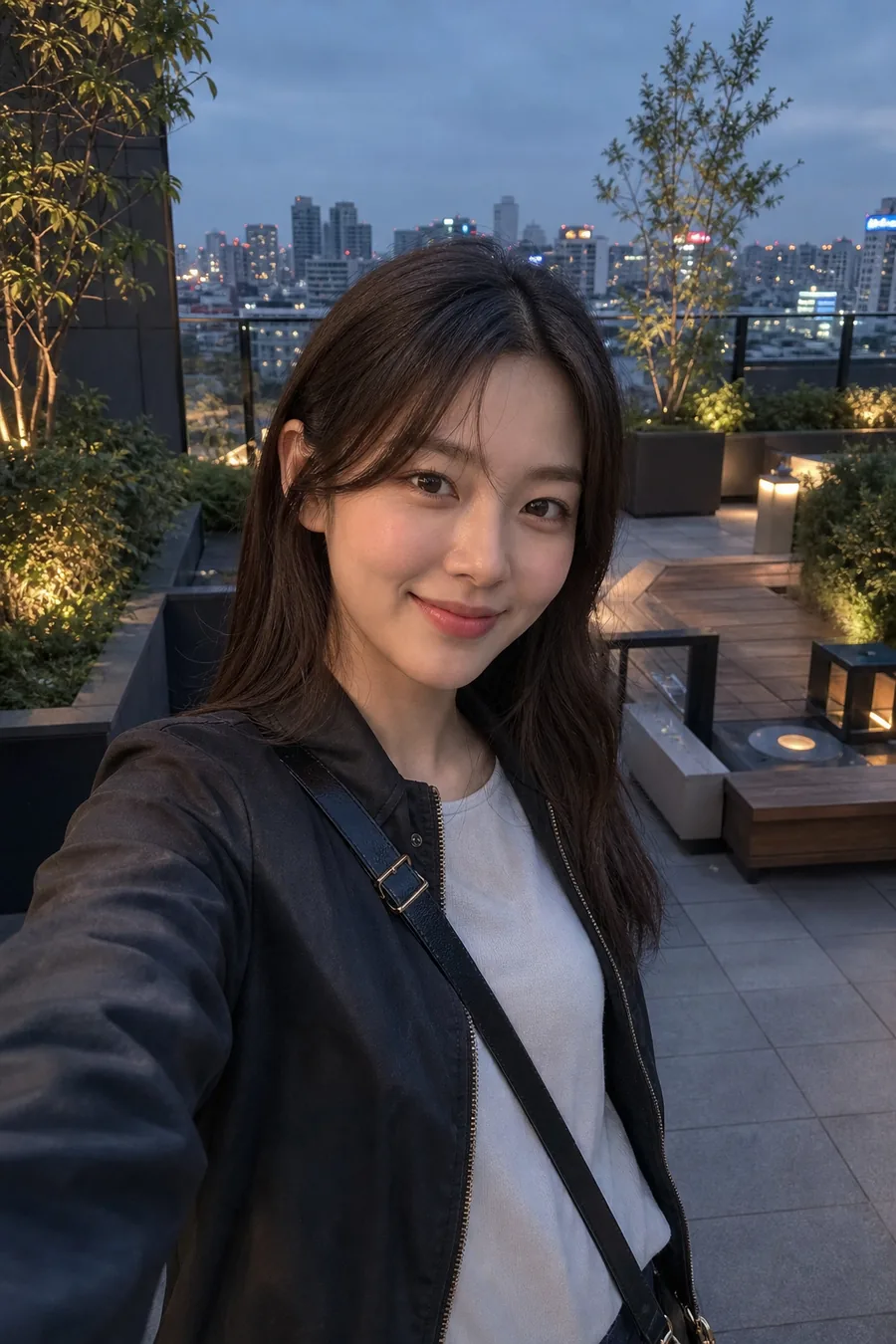 도심 옥상 셀피