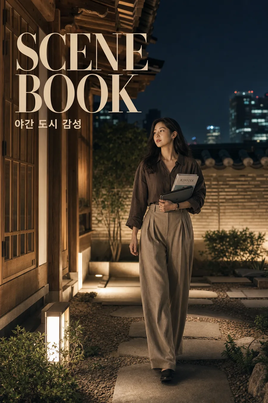 야간 한옥 화보