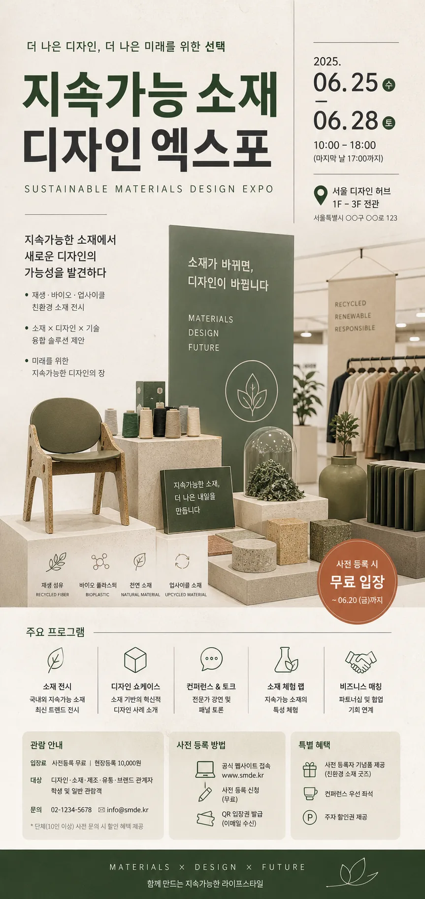 지속가능 소재 엑스포