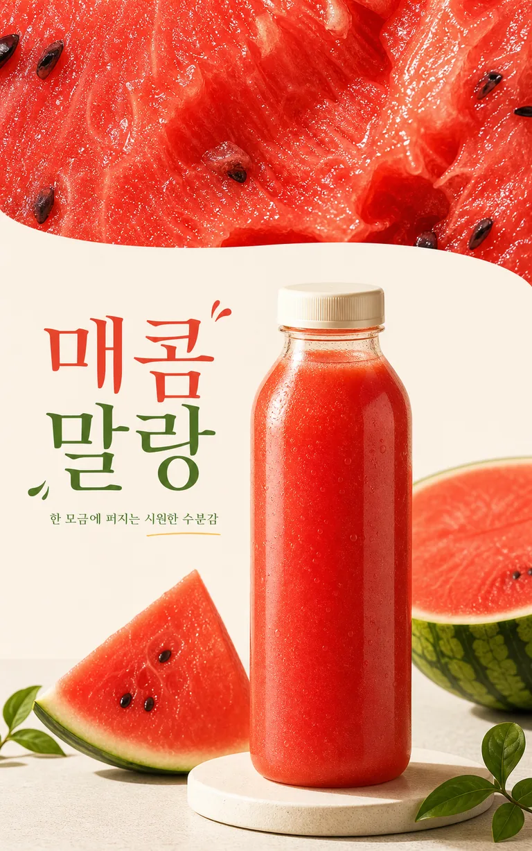 매콤말랑 수박 주스