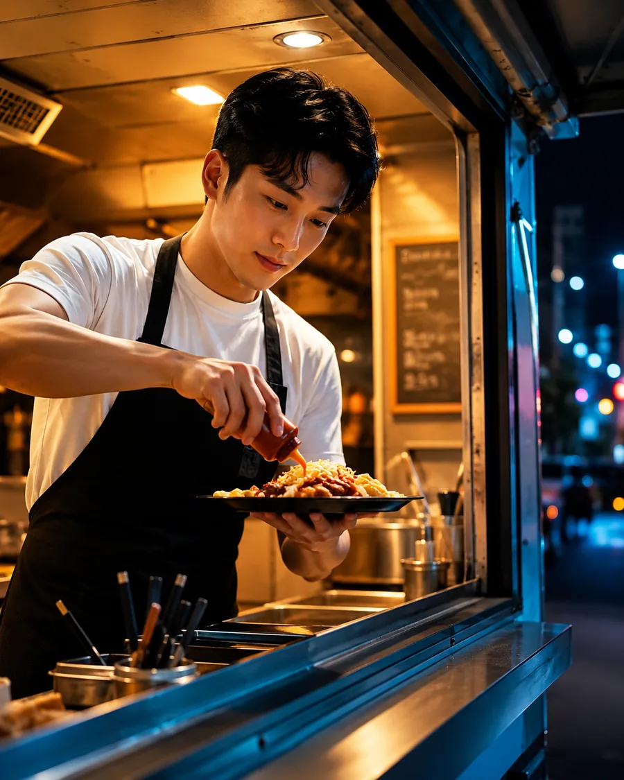 활기찬 야식 셰프