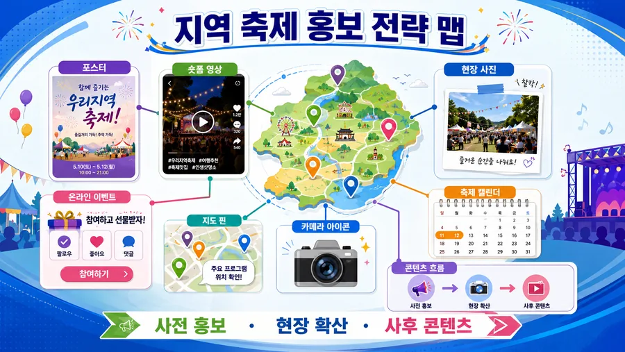 축제 홍보 전략 맵