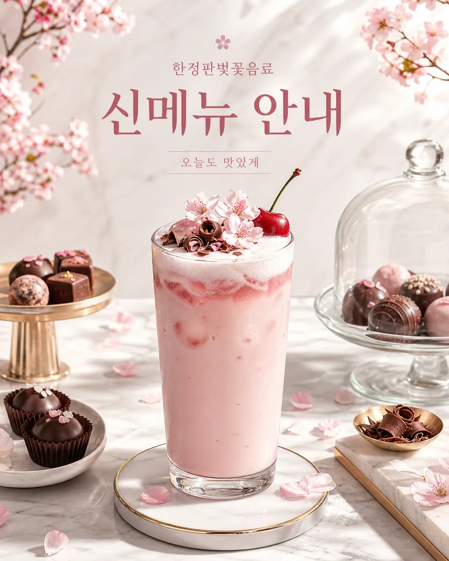 벚꽃 신메뉴 안내