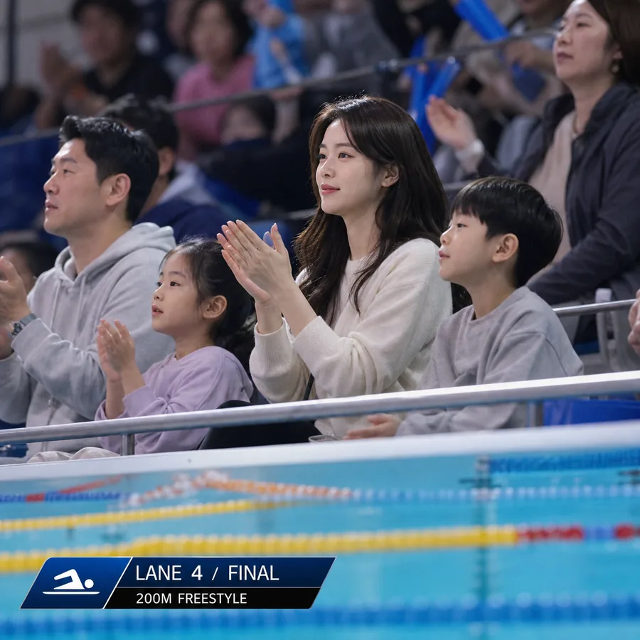 수영 중계 응원