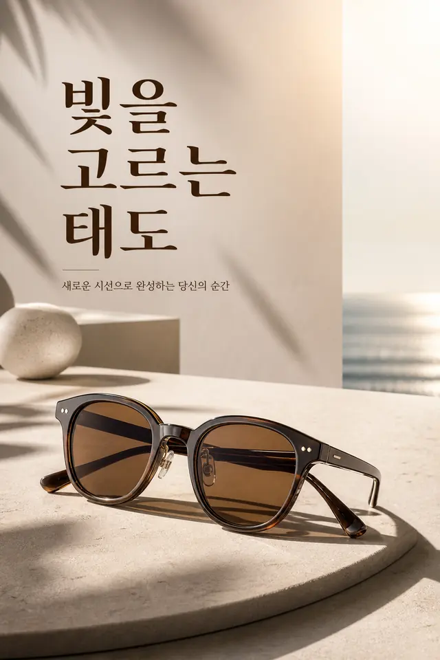 빛을 고르는 선글라스