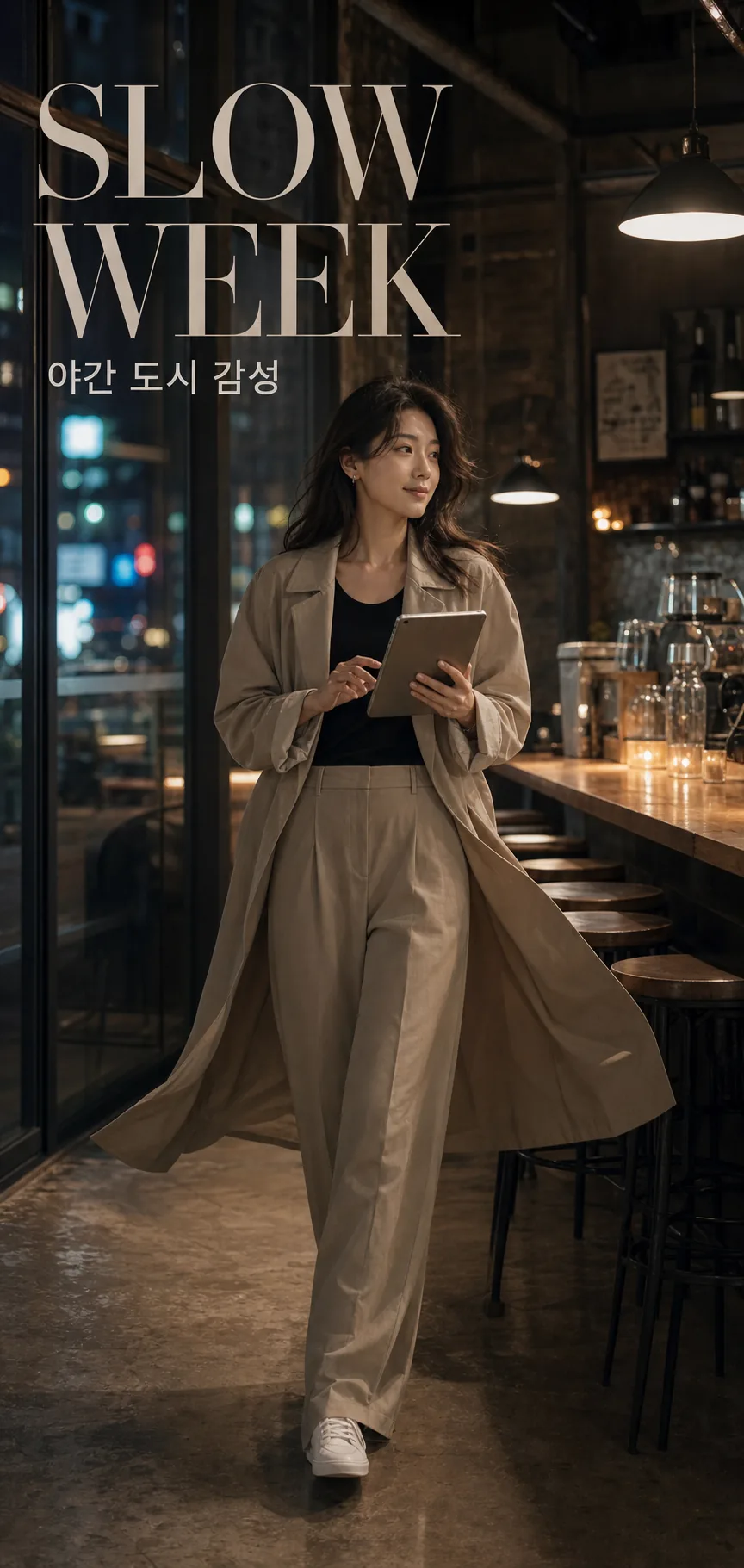 야간 도시 감성 화보