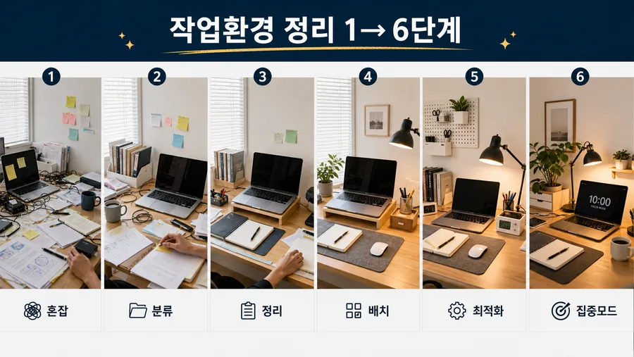 작업 공간 정리 6단계