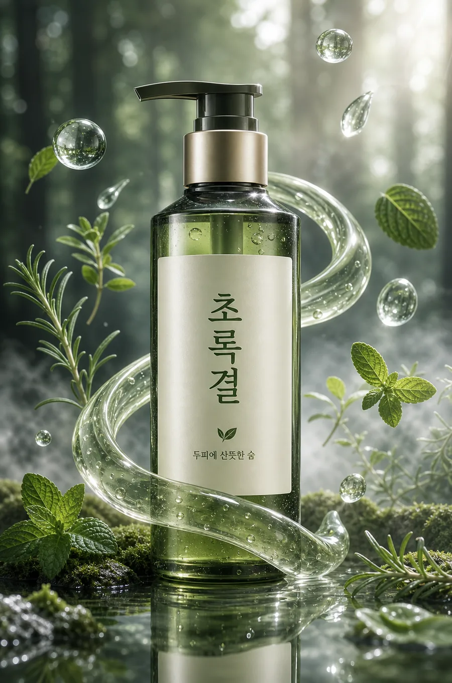 초록결 숲속