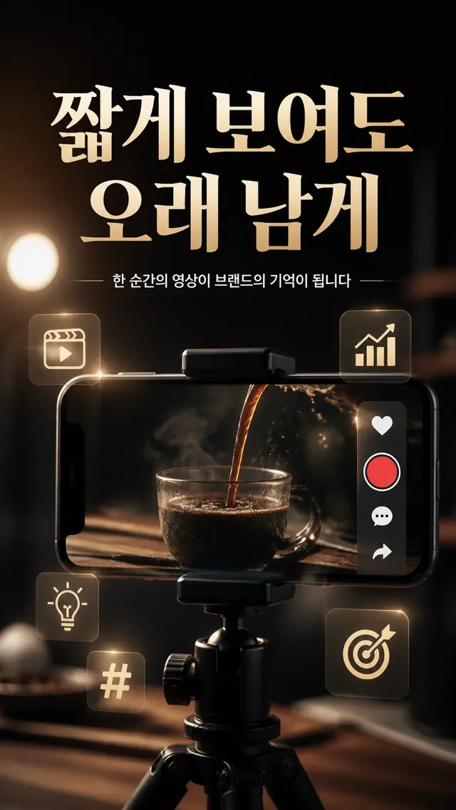 프리미엄 숏폼 광고 키비주얼