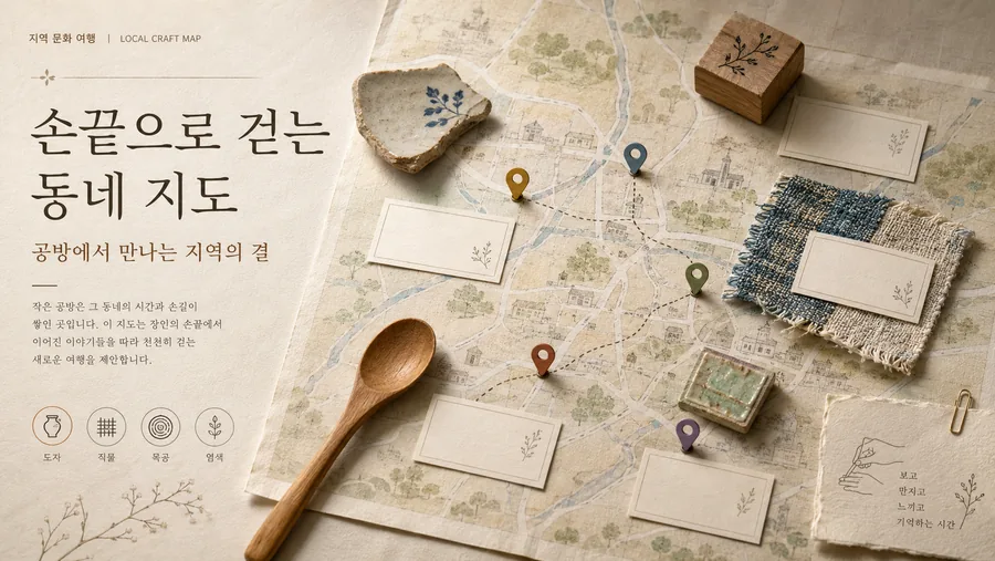 손끝 여행 지도