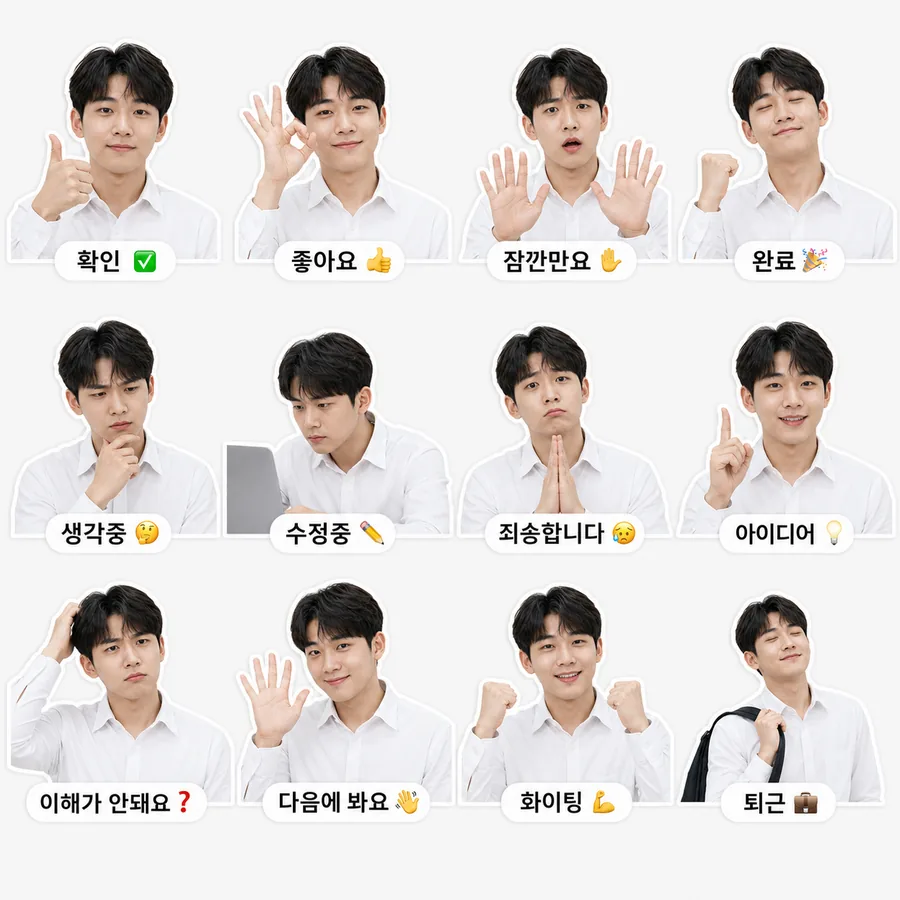 업무용 리얼 이모티콘