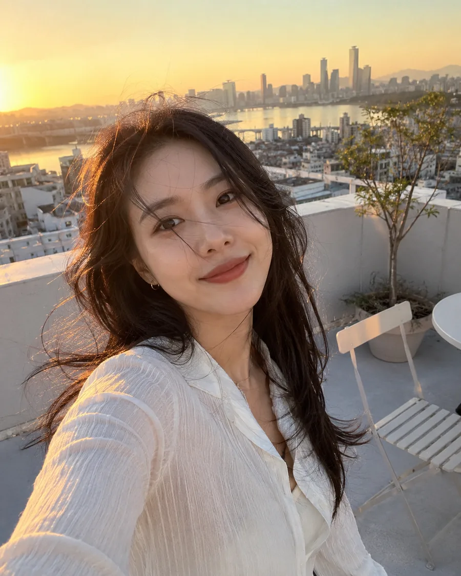 루프탑 골든아워 셀피