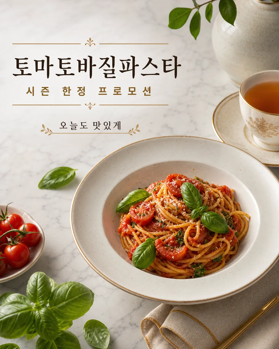 토마토 바질 파스타