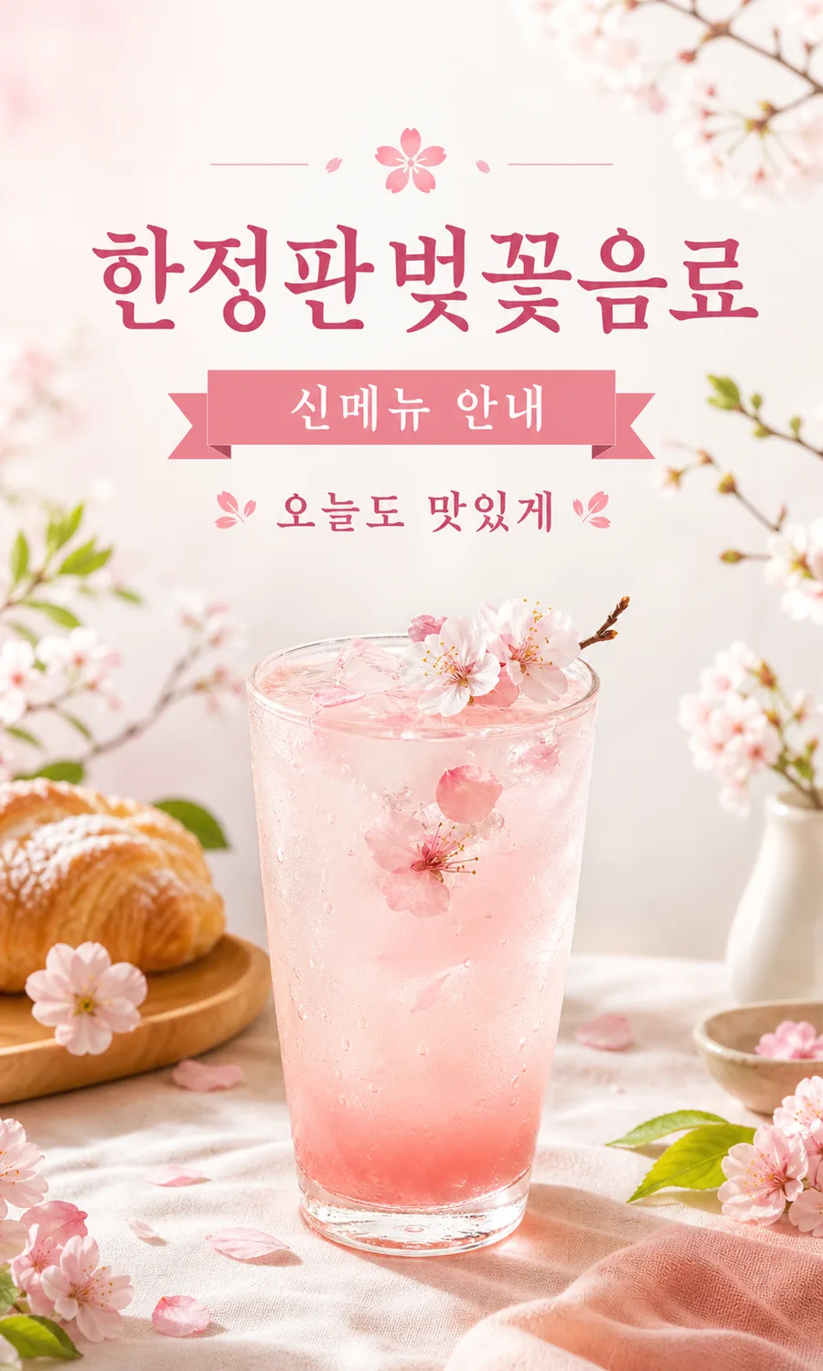 싱그러운 벚꽃 에이드