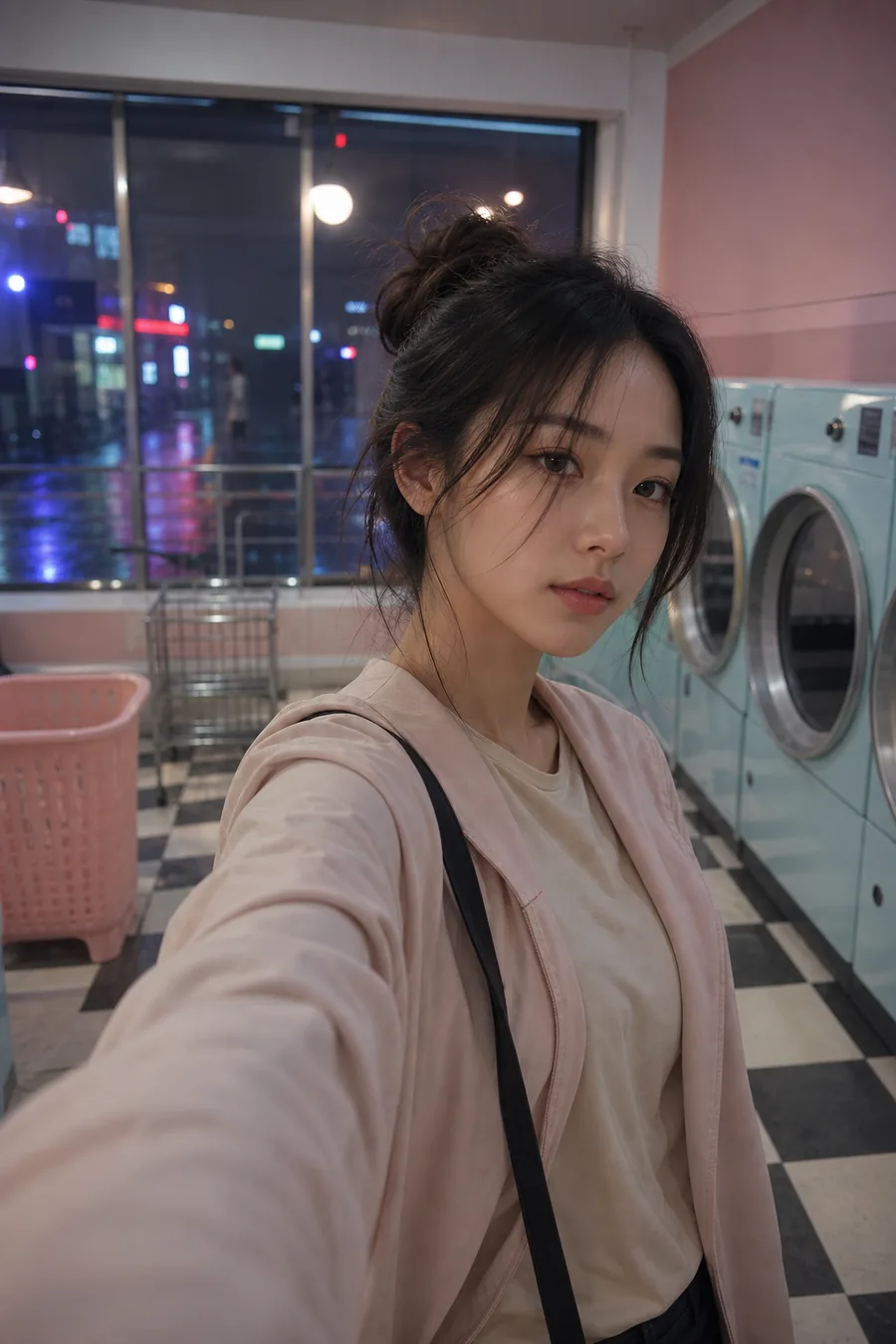 세탁방 시네마틱 셀카
