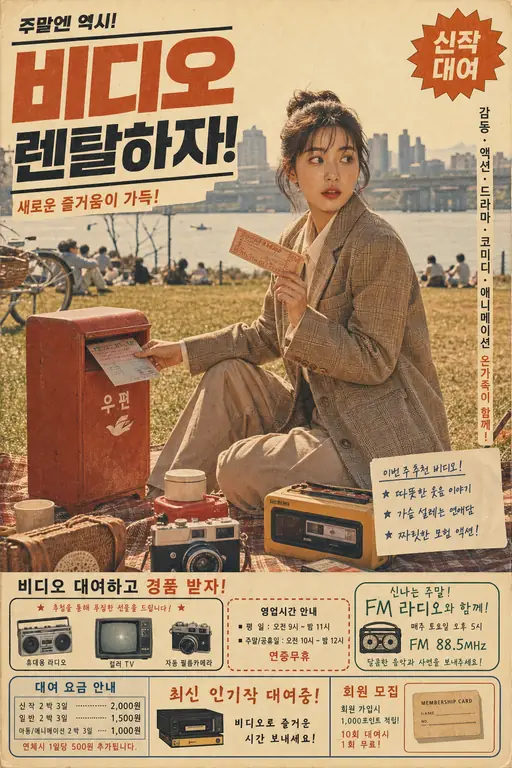 한강 피크닉 비디오 대여 포스터