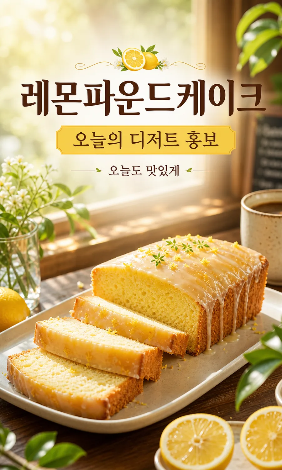 레몬 파운드케이크 홍보