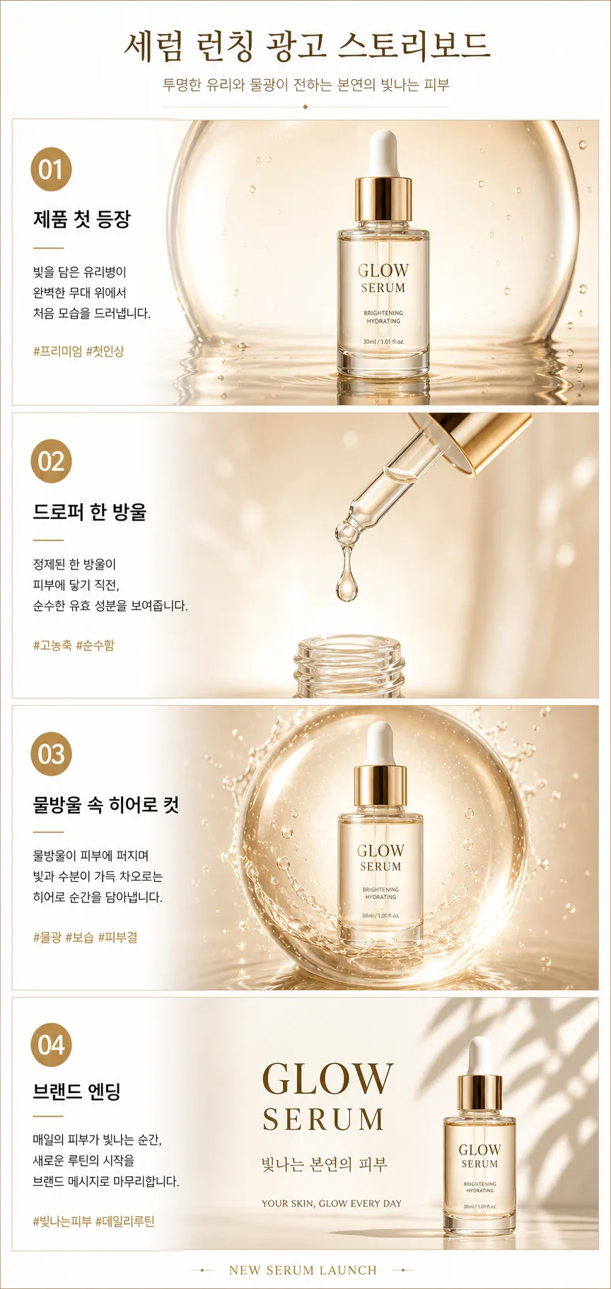 프리미엄 세럼 스토리보드
