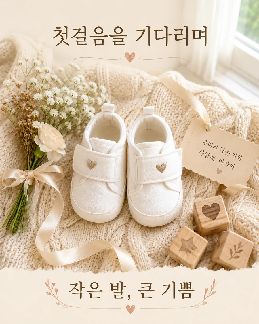 첫걸음 기념 카드