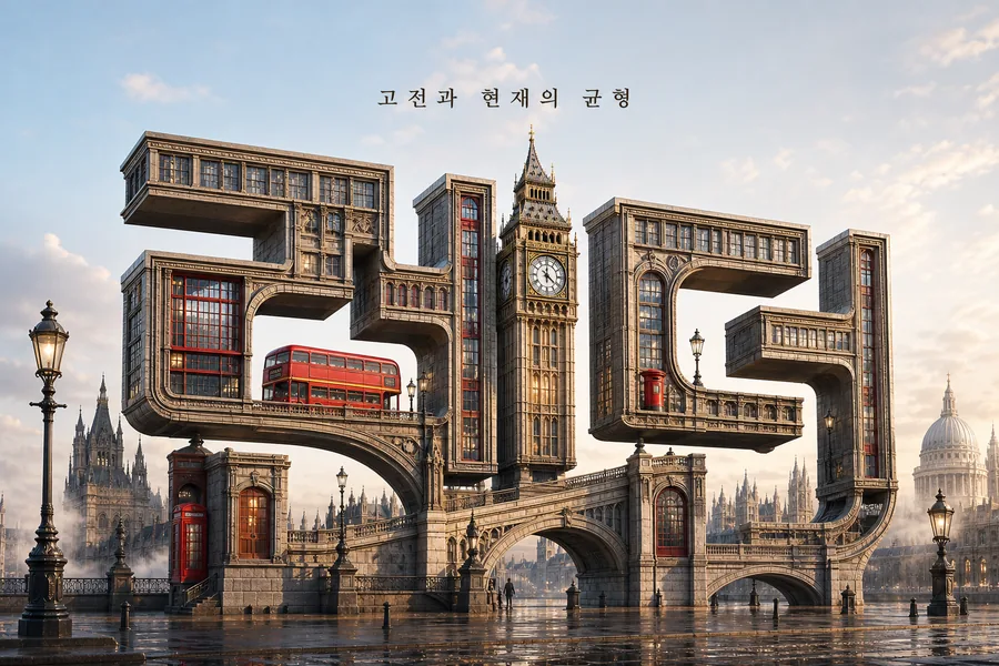 런던 건축 타이포그래피