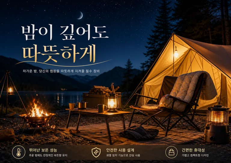 따뜻한 캠핑의 밤