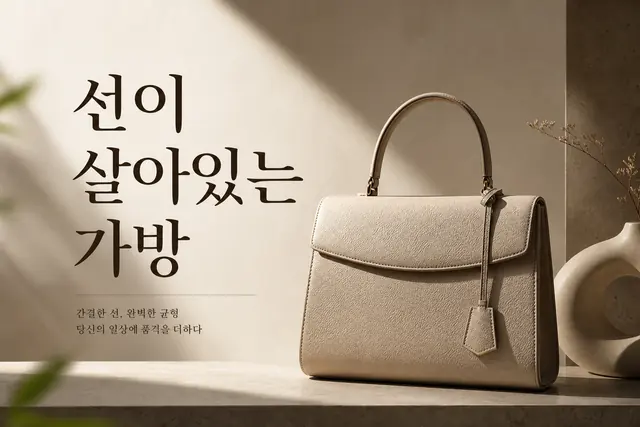 선이 살아있는 가방