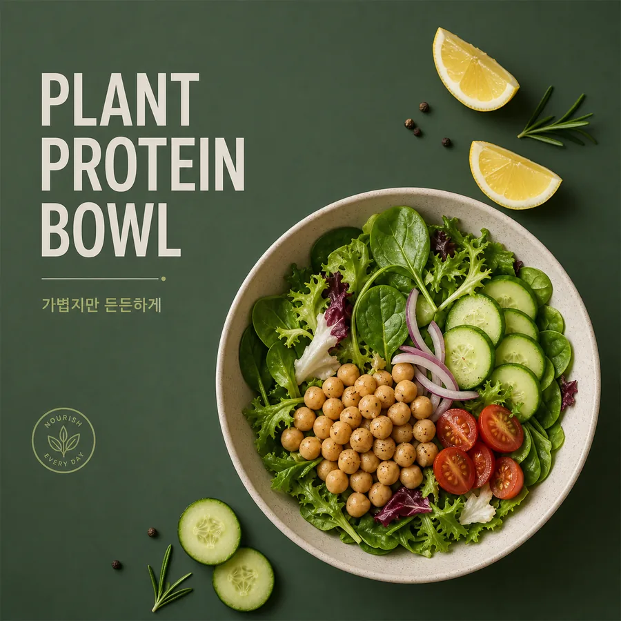 플랜트 프로틴 볼 포스터