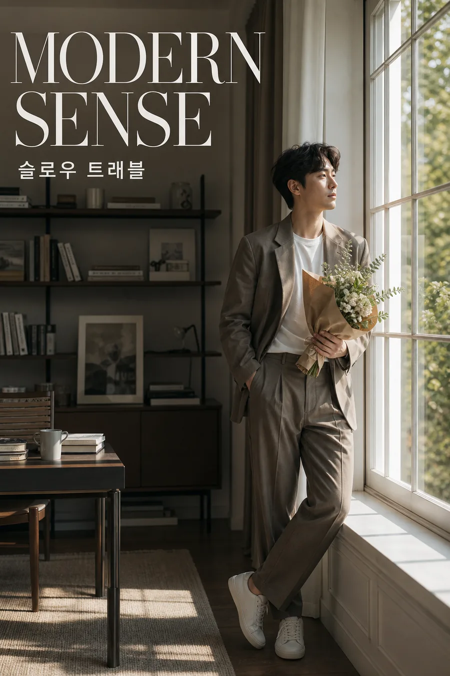 모던 서재의 슬로우 트래블