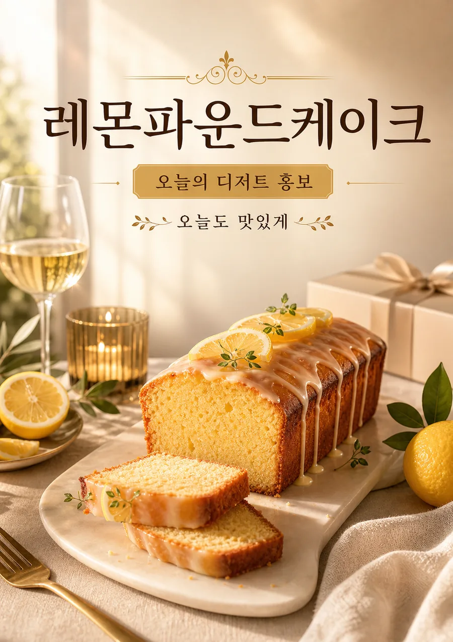노을빛 레몬 파운드