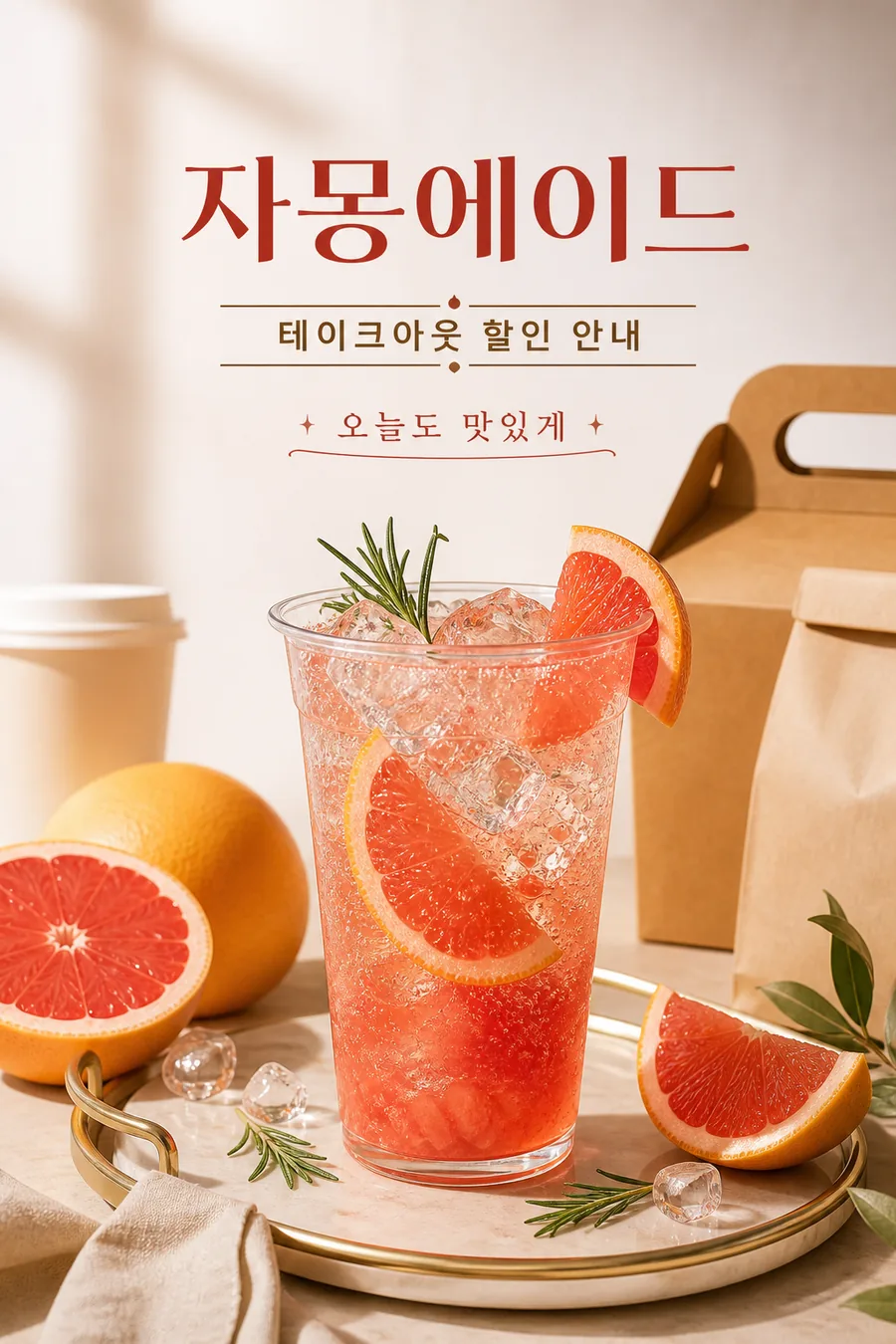 모던 자몽 에이드 포스터