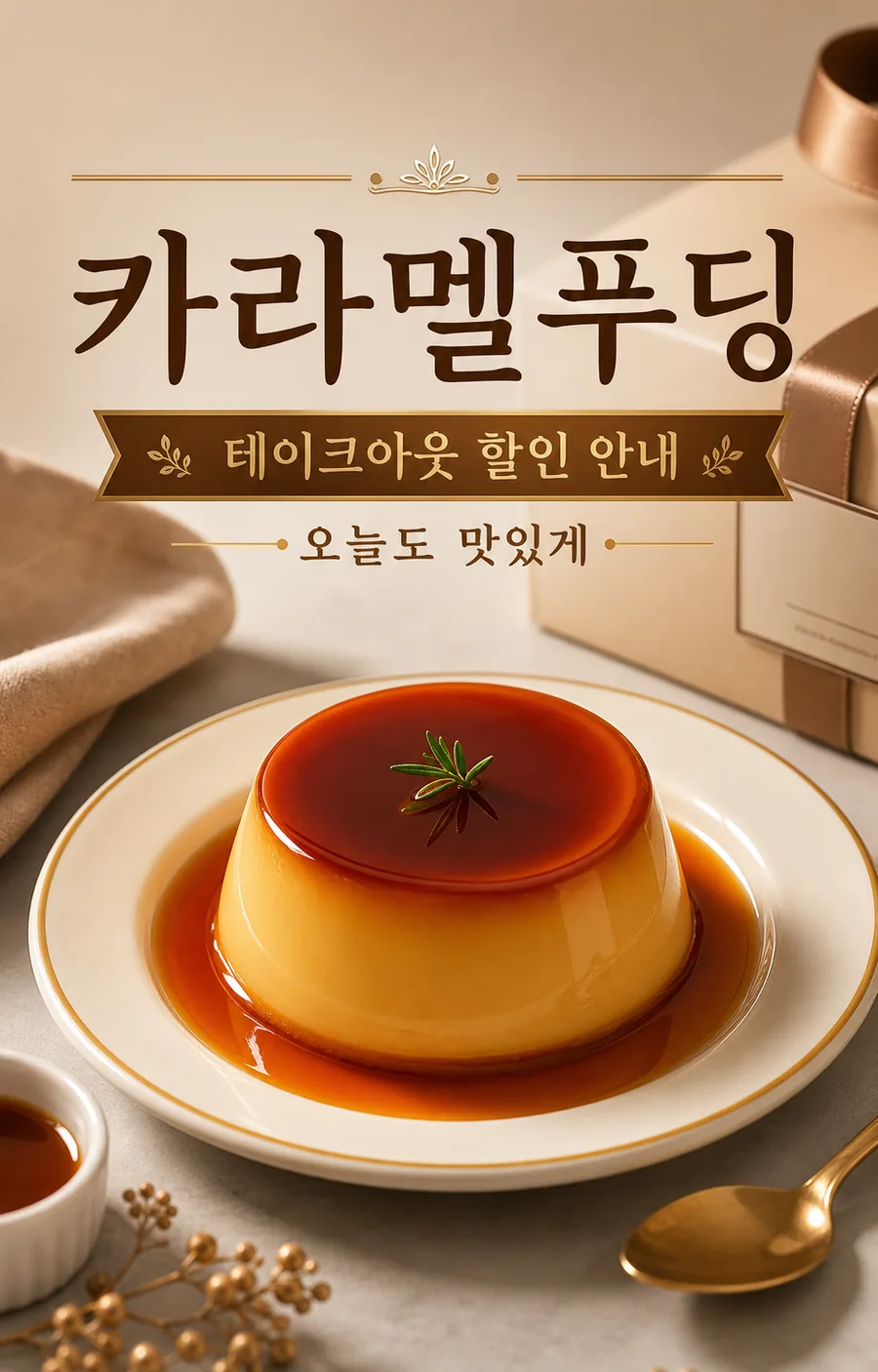 카라멜 푸딩 할인