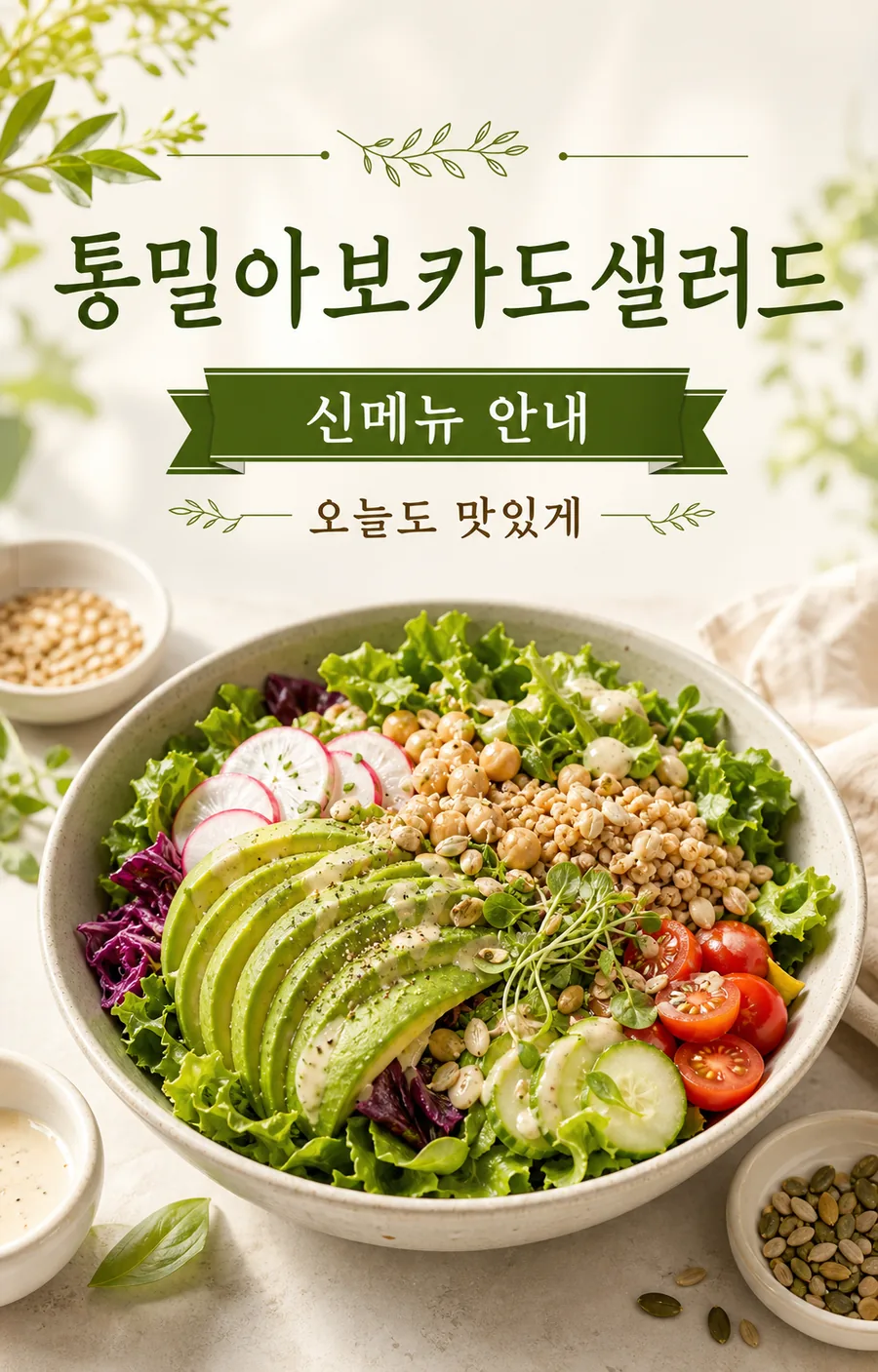 싱그러운 샐러드 포스터