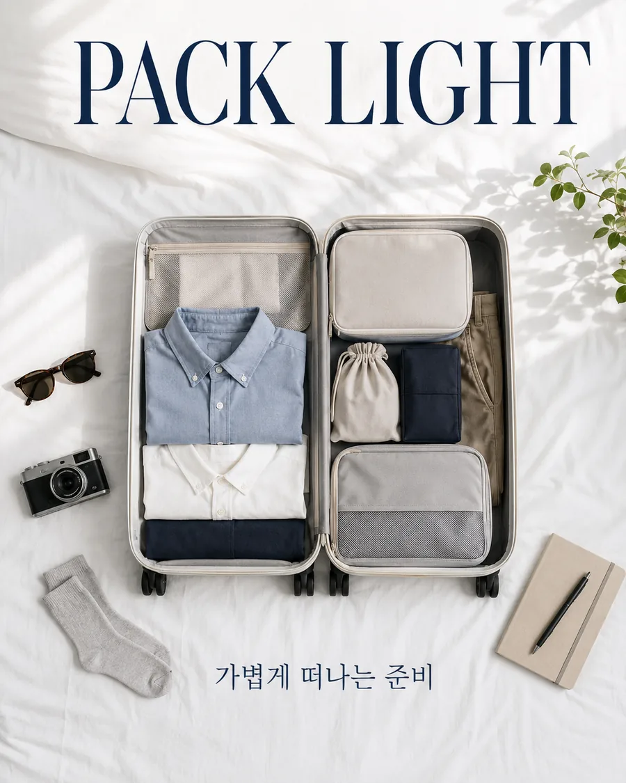 가벼운 여행 준비