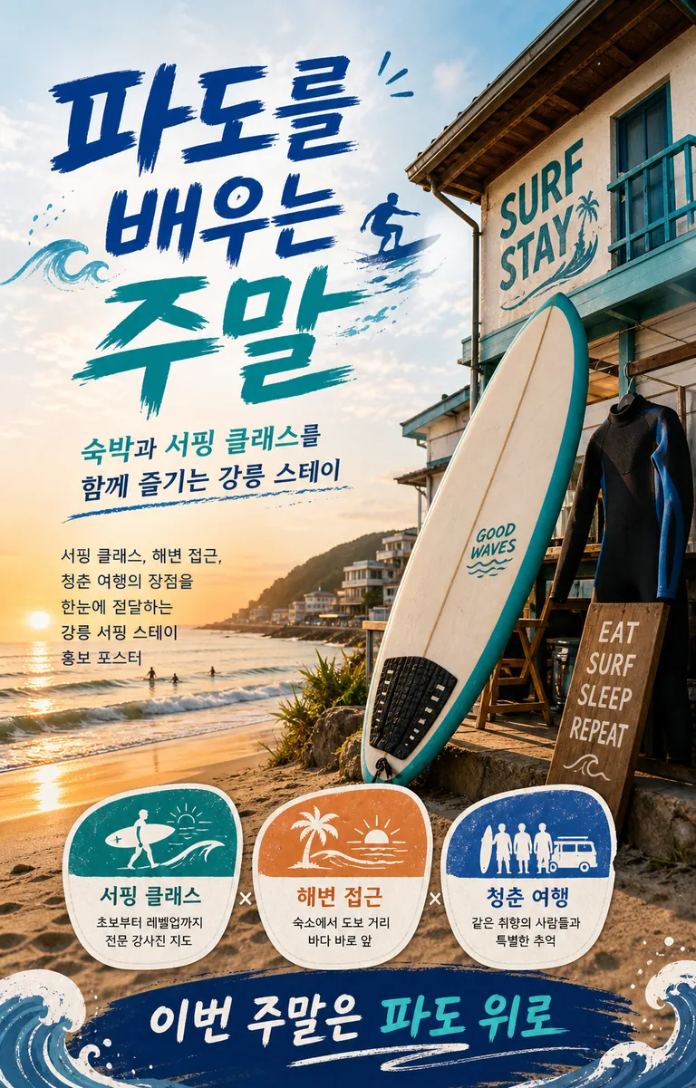 파도를 배우는 주말