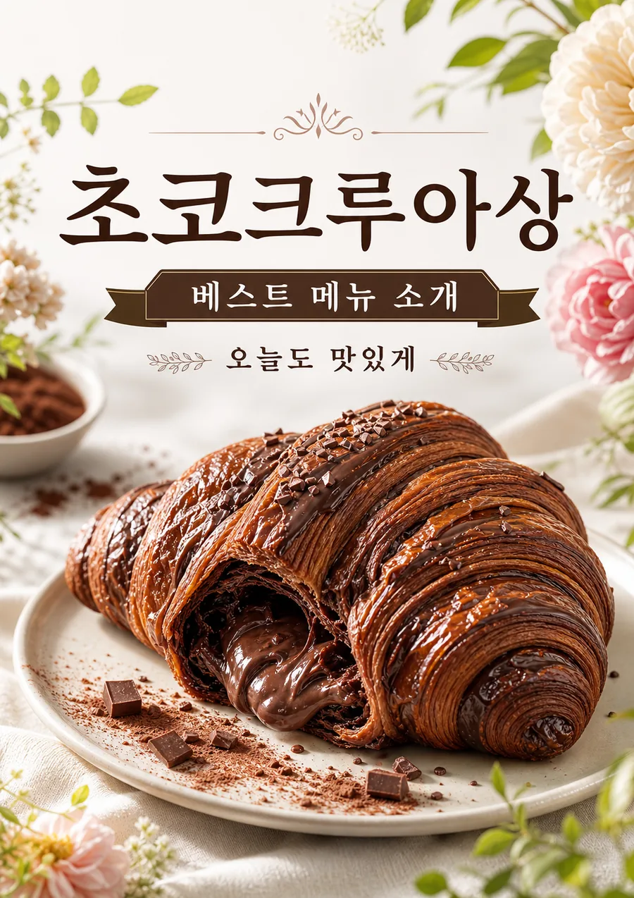 싱그러운 크루아상 포스터