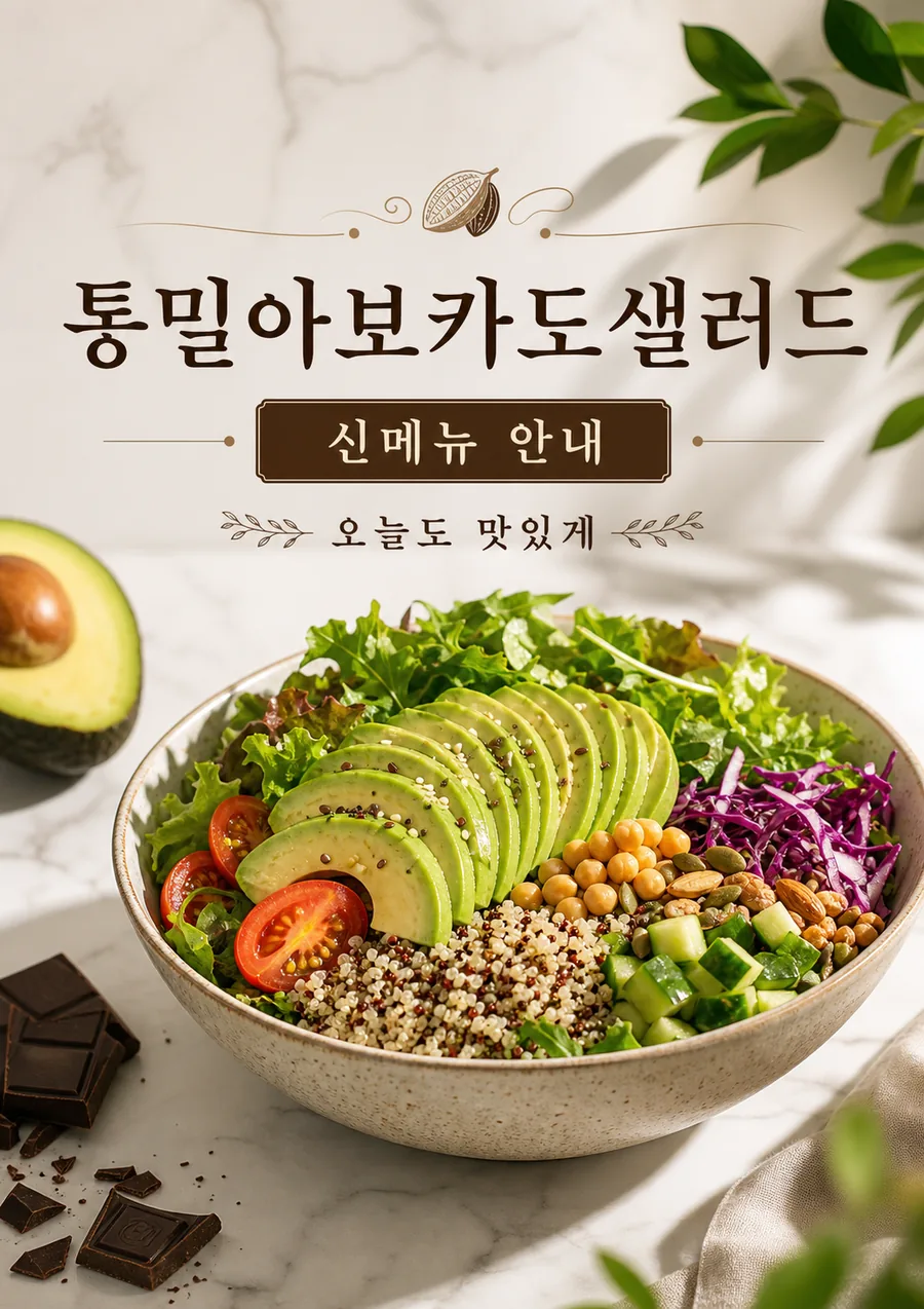 부티크 샐러드 포스터