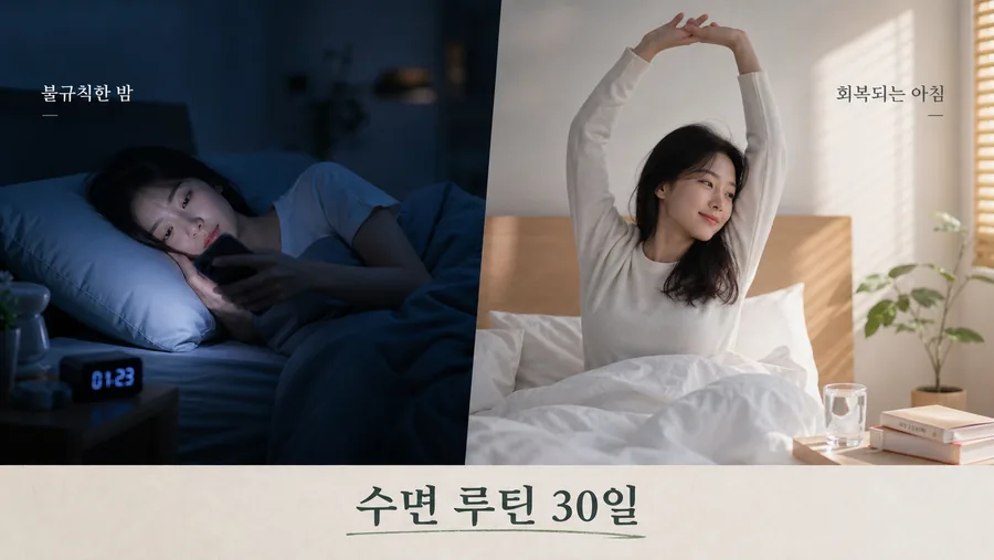 수면 습관 개선 30일