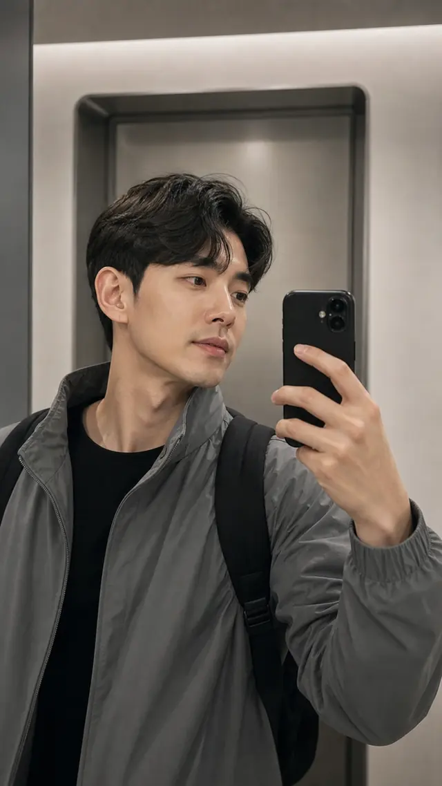 피팅룸 거울 셀카